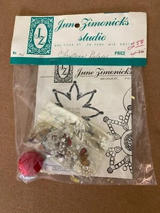 VTG JUNE ZIMONICK Ornament Kit Christmas Galaxy No. 94 Red - Picture 1 of 2