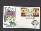 1982 ROYALTY Diana and Charles Baby St Vincent Cover $6 Gutter Overprint Signed 