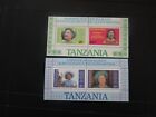 Tansania Briefmarken Leben und Zeiten der Königinmutter SG MS429 2 Blatt postfrisch herausgegeben 1985