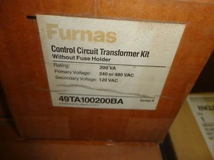 FURNAS 49TA100200BA CONTROL CIRCUIT TRANSFORMER KIT w/o FUSE HOLDER; 200VA - Picture 1 of 1