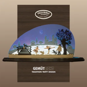 WEIGLA - Schwibbogen Erzgebirge I Motiv Eiszauber I Weihnachtsdeko - Bild 1 von 5