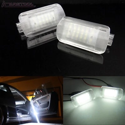 2x Luces de puerta de cortesía blancas 18 LED para Infiniti EX35 EX37 M35 M37 M45 M56 Foto 1 de 4