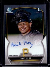 2023 Bowman Chrome Axiel Plaz 1st Prospect Autograph Auto #CPA-APL Pirates