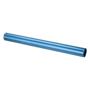 Relais Streckenstab Aluminium Sportrohr Feld Laufen Rennstock blau - Bild 1 von 8