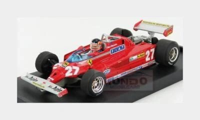 1:43 Brumm Ferrari F1 126Ck Turbo #27 Italy Gp 1981 Villeneuve + Driver R390-CH - Immagine 1 di 2