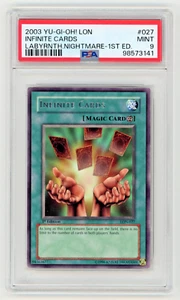 2003 Yu-Gi-Oh! ∎ Infinite Cards #027 ∎ Labyrinth of Nightmare ∎1st Ed ∎ PSA 10 - Picture 1 of 4
