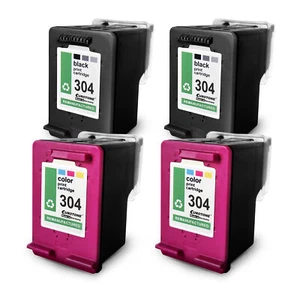 4x Eurotone Patrone 2+2 ersetzt HP NO304XL N9K07AE N9K08AE N9K07A N9K08A 304XL - Bild 1 von 4