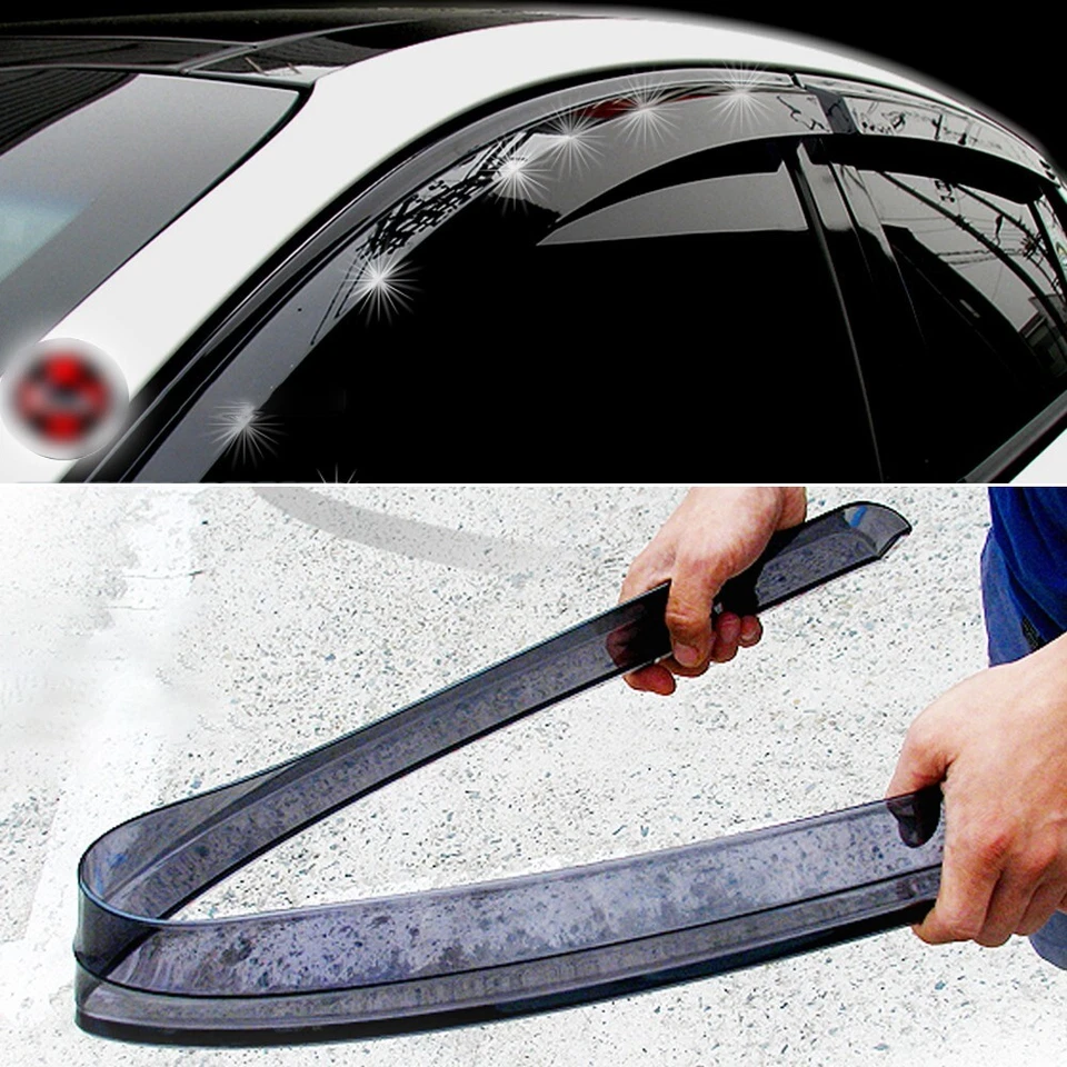 Unbreakable Window Sun Visor Rain Vent 4p(Fits:2010 2014 Renault Fluence : SM3) - Image 1 of 4