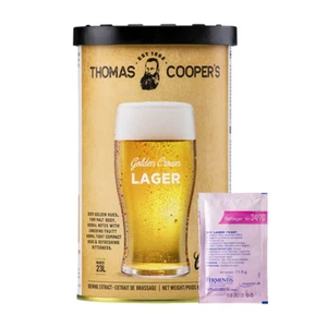 Thomas Cooper’s Golden Crown Lager Kit + W-34/70 Yeast – Home Brewing Essentials - Bild 1 von 3