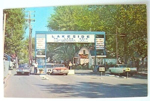 Vintage Entrance to Lakeside - On - Lake Erie Ohio Postcard - Picture 1 of 2