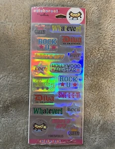 Hallmark Stickeroni Reina Diva Lámina Pegatinas Sello Nuevo 2 Hojas - Imagen 1 de 2
