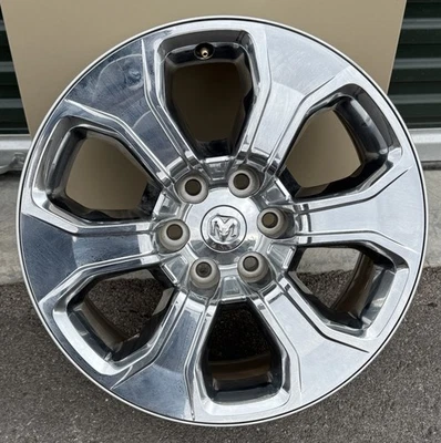 ОДИНАРНОЕ 20-ДЮЙМОВОЕ КОЛЕСО/ОБОД DODGE RAM 1500 2019-2024 ОТ ОРИГИНАЛЬНОГО ПРОИЗВОДИТЕЛЯ ПОДЛИННОЕ ХРОМИРОВАННОЕ 2679 - Изображение 1 из 4