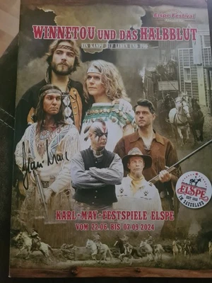 Karl May Festspiele. Elspe. Heft. 2  Autogramme. Jan- Mark Birkholz. Winnetou.  - Bild 1 von 2