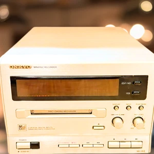 ONKYO MD-185II MiniDisc Recorder Optical RCA Deck Japan Audio Used Working - Picture 1 of 7