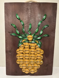 Ananas Bier Deckel Wandbild 15,5" Gastfreundschaft USA Barware Tiki - Bild 1 von 10