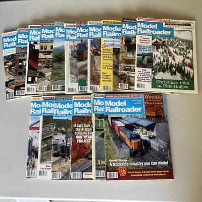 Model Railroader Magazine 1989, 1990+ 17 Issues Hobby Train Locomotive Assorted - Image 1 of 4