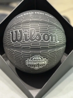 UConn Huskies 2024 Basketball National Champions Wilson Black Basketball - Image 1 of 4