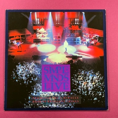 Simple Minds Live Promised you a Miracle  7" Vinyl Single Virgin Records 1987 - Image 1 of 4