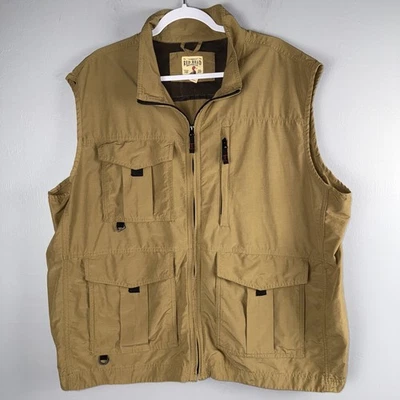 Red Head Vest Men’s 2XL Khaki Tan Outdoor Fishing Hunting Utility Pockets - Image 1 of 4