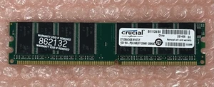 Crucial CT12864Z40B.M16TJY 1 GB 184 PIN UNBUFF DIMM 128 MX6 memoria - Foto 1 di 3
