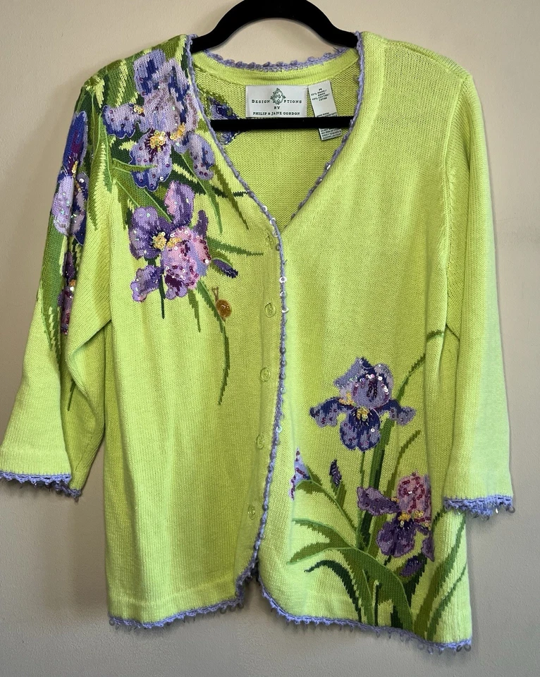 Design Options by Philip & Jane Gordon Iris  Cardigan Size Medium - Image 1 of 4