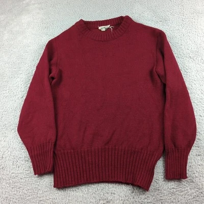 Verdadero Suéter De Colección Para Hombres 40 Rojo Lana Corrie's Minneapolis Minneapolis Ancho Acanalado Foto 1 de 4