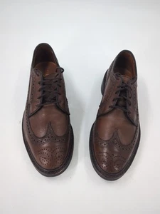 Allen Edmonds 8.5D # 1082 Chocolate Brown Pebble Grain& Dainite Sole - Picture 1 of 12
