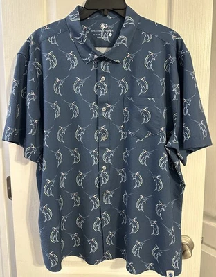Southern Proper Marlin Button Down Short Sleeve Shirt Men’s  Size XXL - Image 1 of 4