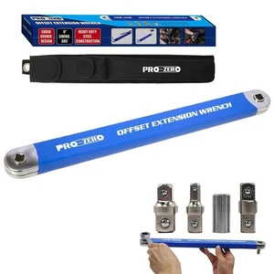 15-Inch Offset Extension Wrench, Wrench Extender with 1/2", 1/4" and 3/8" Dri... - Picture 1 of 9