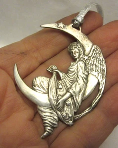 Vintage Möwe Kanada 1994 Sterling Silber Ornament Engel des Traums in Box - Bild 1 von 5