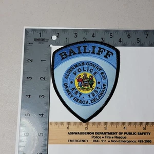Bin2 B2 Police Patch Dewey Beach Delaware Bailiff Alderman Court - Picture 1 of 2