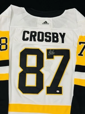Camiseta deportiva de hockey firmada por Sidney Crosby de los Pittsburgh Penguins de la NHL con certificado de autenticidad Foto 1 de 4