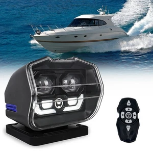 LED Searchlight Search Lamp Wireless Remote For Fishing Vesseld/ speedboat/yacht - Picture 1 of 13