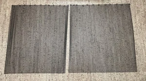 Kamin Schwarz Netz Ersatz Vorhang Bildschirm 2 Paneele 25" x 48" Ersatz - Bild 1 von 6