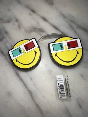 2x Gafas 3D Marca Smiley • Auténticas Jibbitz Originales • Dijes Zapatos Crocs Foto 1 de 2