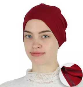 Gorra antideslizante antideslizante de algodón turca islámica para mujer Modefa Mulsim - roja - Imagen 1 de 5