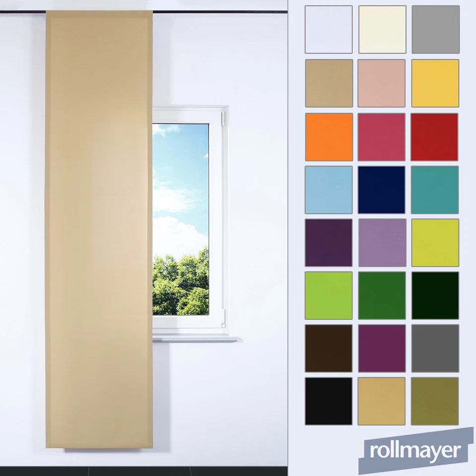 Schiebevorhang NACH AUF MAß Flachenvorhang Schiebepanel Schiebegardine Vorhang * - Bild 1 von 1