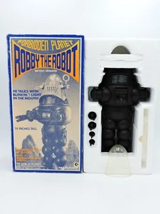 Luces Masudaya 1983 ROBBY THE ROBOT 16" Planeta Prohibido 1983 a Batería SOLAMENTE - Imagen 1 de 10