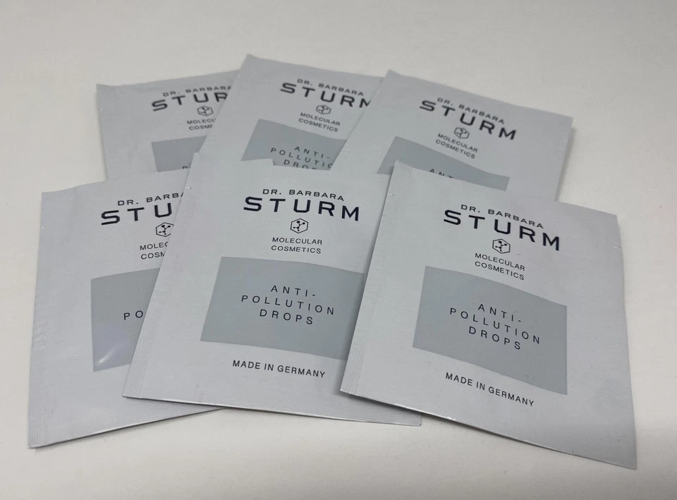 6 x DR. BARBARA STURM Anti Pollution Drops Sample  2ml / .06oz Each - Image 1 of 1