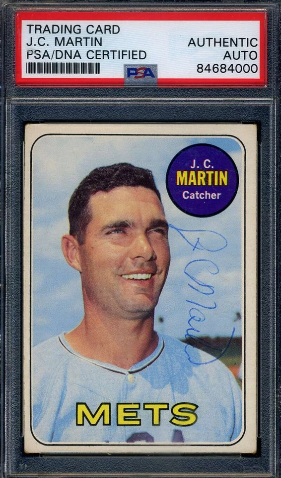 J.C. Martin PSA DNA Signed 1969 Topps Autograph - Image 1 of 1