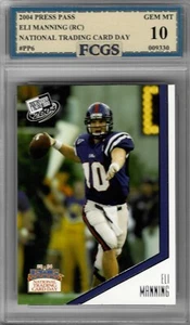 2004 Press Pass Eli Manning RC #PP6 Graded FCGS 10 GEM MINT!!! - Picture 1 of 2