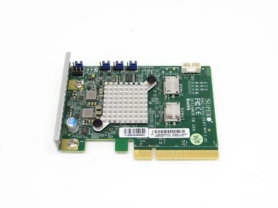 Supermicro AOC-SLG3-2E4T Dual Port Internal NVMe Host Bus Adapter Card HBA - Image 1 of 4