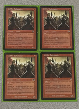 MAGIC THE GATHERING - GOBLIN TASKMASTER 4XPLAYSET - ONSLAUGHT - COMMON - LP