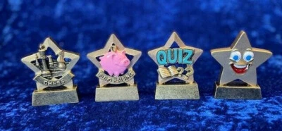 Kleiner Stern Harz Trophäe Schach Quiz Fondsaufzucht Schwein Smiley Gesicht KOSTENLOSE Gravur