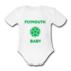 PLYMOUTH @argyle BABY Babygrow Baby vest grow bodysuit Cute Football