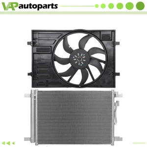 A/C Condenser And Radiator Cooling Fan Assembly For 2015-18 Volkswagen Golf GTI - Picture 1 of 19