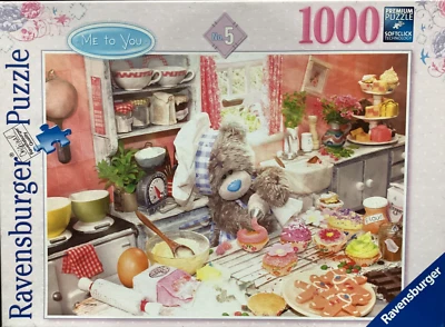 Ravensburger 1000pc Me to You: Home Baking 2013, Jigsaw Puzzle Tatty Teddy Rare - Image 1 of 2