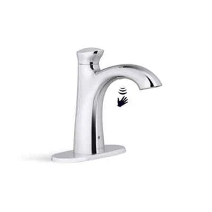 KOHLER Willamette Touchless Single Hole Bathroom Faucet in Polished Chrome - Picture 1 of 14