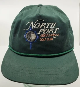 Vintage North Port Golf Club  Green Trucker Hat Cap Rare Made in USA  Z12 - Picture 1 of 8