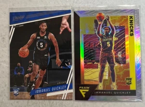 2020-21 Chronicles Immanuel Quickley R/C Prestige & Flux (2 carte) - Foto 1 di 2